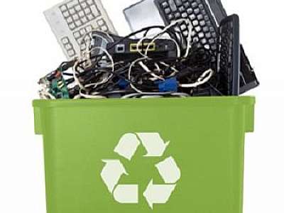 Coleta de lixo resíduos eletrônicos