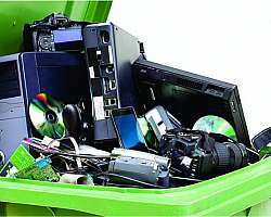 Usina de reciclagem de eletrônicos